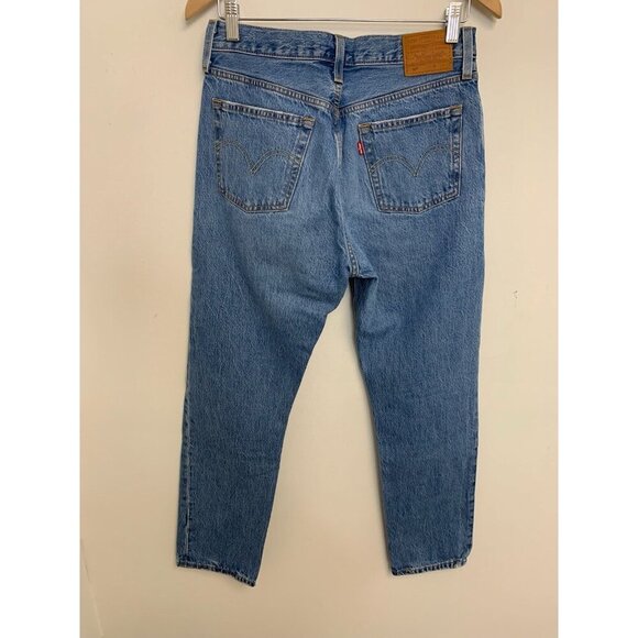 Levi's Premium Big E Button Fly Women's High-Rise 501 Jeans Sz W 28 L 30 Cotton - Picture 3 of 13